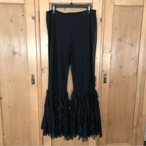 JS Collections Womens Pants Bell Bottom Lace 10